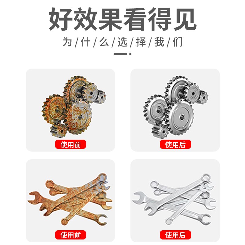 除锈剂金属快速清洗润滑油螺丝松动生锈工业强力去锈五金不锈钢%