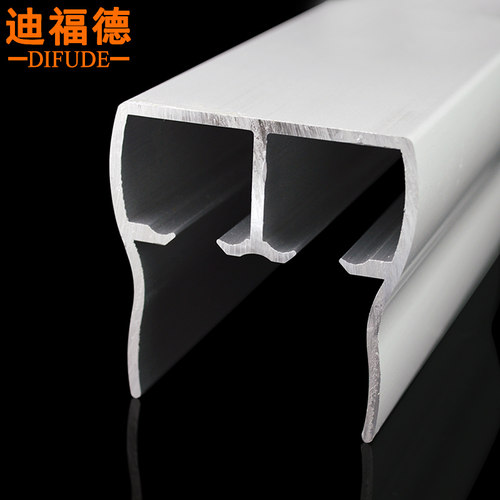 定制长度淋浴房轨道浴室滑轨平移门双轨滑道玻璃门铝合金吊滑轨道