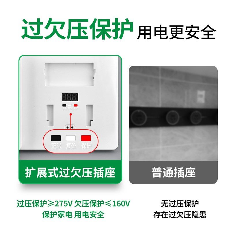 希崖智能扩展轨道插座一转二三多功能厨房餐边柜插排86型拓展转换,电子/电工,接线板,淘宝优惠券,粉丝福利购,淘宝优惠卷