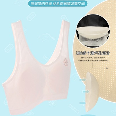 小白狗柔柔衣二阶段发育期背心防凸点初高中生运动文胸