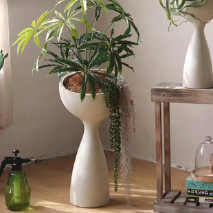 轻奢高级感ins风花瓶客厅家用艺术插花摆件玄关装饰品小蛮腰花盆