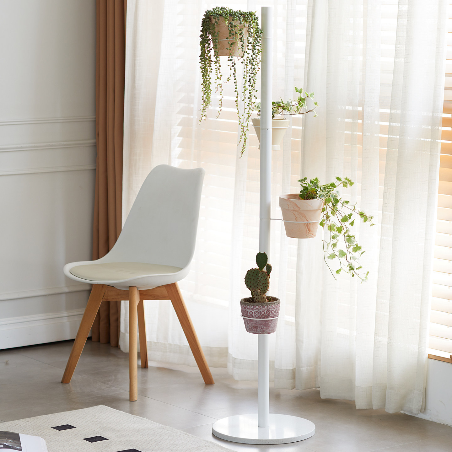 花架客厅落地式多层花盆托架