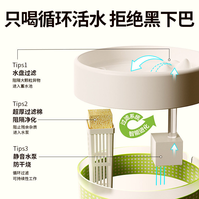猫咪饮水机静音活水宠物