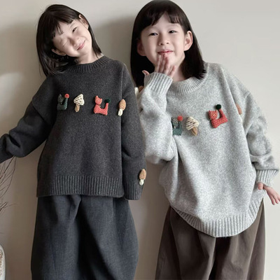 女童装毛衣冬装2025新款洋气儿童