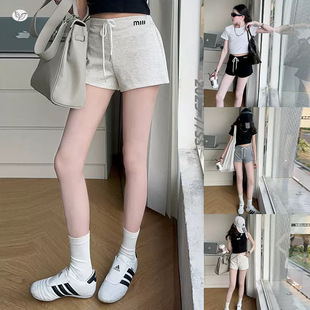 女童2026年夏季辣妹短袖短裤套装韩系拉裤修身圆领T恤百搭两件套