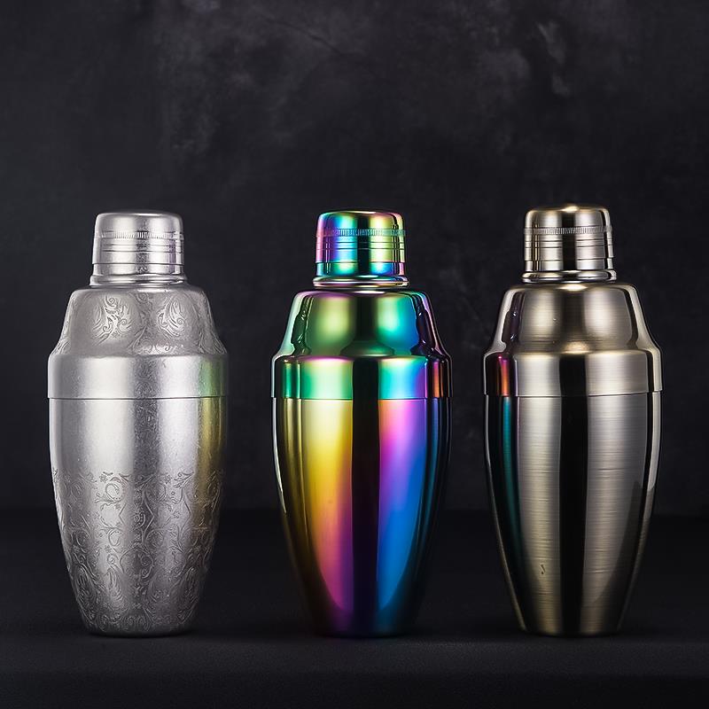 调酒师 经典款三段式摇酒壶 专业调酒器 酒吧传统型雪克壶shaker