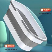 加厚长方形拖把桶家用折叠平板托水桶手提洗车多用桶拖布洗涮清桶