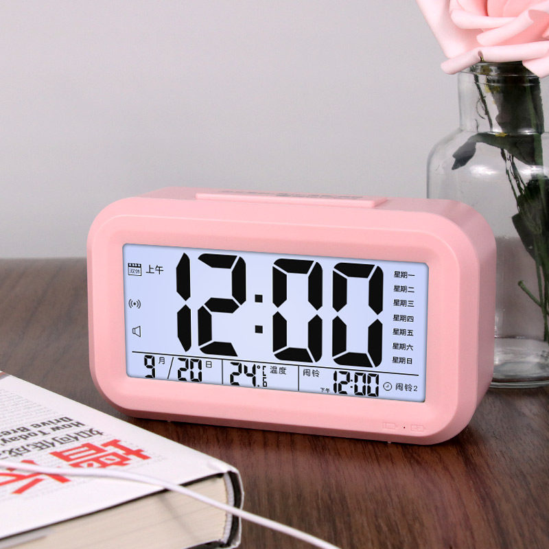 科士德电子闹钟学生用床头简约智能时钟多功能静音桌面闹铃大音量,家居饰品,台钟/闹钟,淘宝优惠券,粉丝福利购,淘宝优惠卷