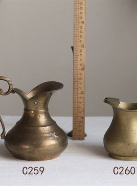 花器B西洋旧物古董美食静物摄影家居装饰黄铜摆件【二店道具铺】