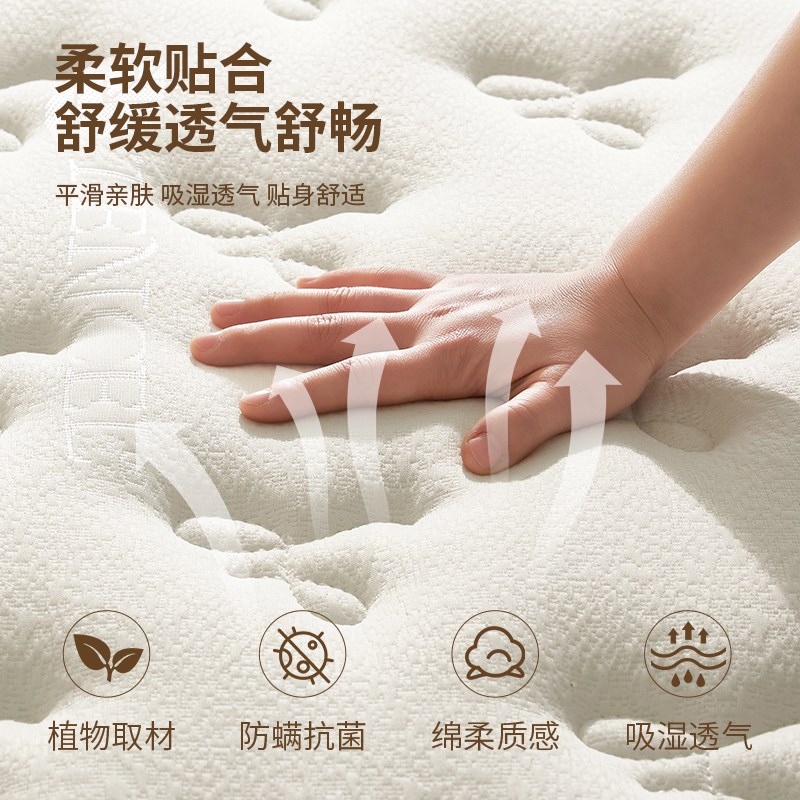 爱梦罗床垫独立袋装弹簧家用可拆洗可定制22cm厚1.8m双人乳胶床垫