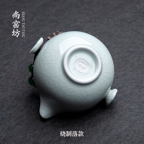 汝窑旅行茶具便携式户外随行单人一壶一杯快客杯高档个人饮专用