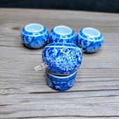 景德镇陶瓷五件套小鸟绣眼贝子玉鸟芙蓉鸟食杯鸟食罐子鸟碗鸟用具