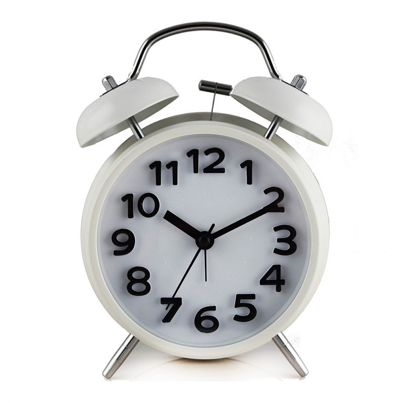 传光卧室床头静音卡通可爱夜灯闹钟金属大铃声烤漆简约儿童床头钟,家居饰品,台钟/闹钟,淘宝优惠券,粉丝福利购,淘宝优惠卷