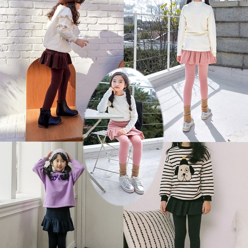 女童打底裤假两件裙裤春秋儿童公主百褶半身裤裙纯棉长裤中大童装,童装/婴儿装/亲子装,裤子,淘宝优惠券,粉丝福利购,淘宝优惠卷