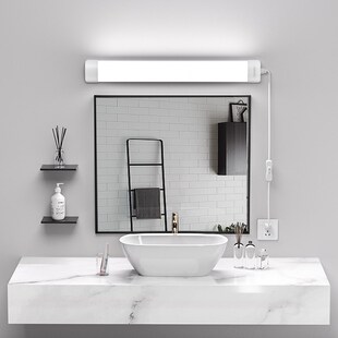 免打孔镜前灯化妆补光插电卫生间浴室洗漱台自粘墙灯壁挂led灯管