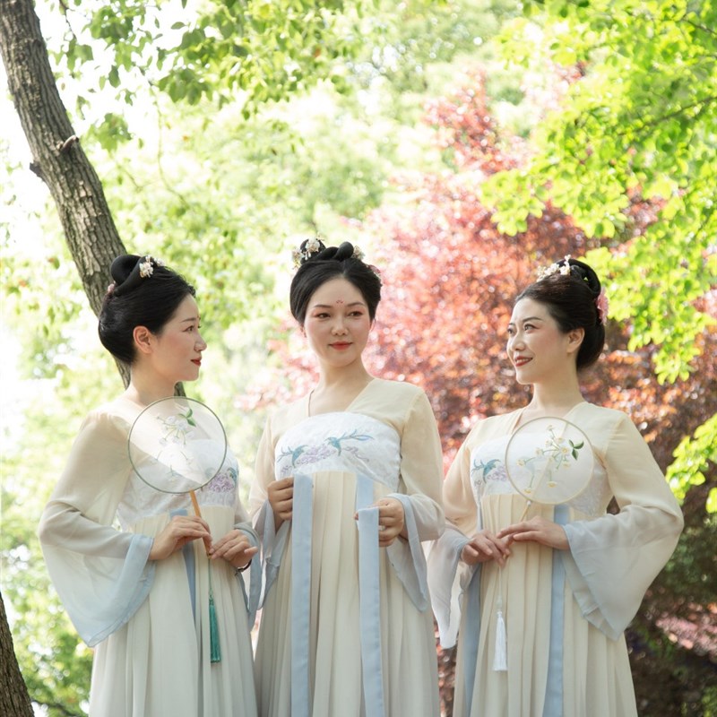 古典舞演出服女飘逸中国风套装艺考桃花诺汉唐繁花儿童舞蹈服装