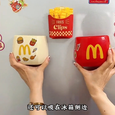 创意冰箱贴置物架外侧面磁吸收纳