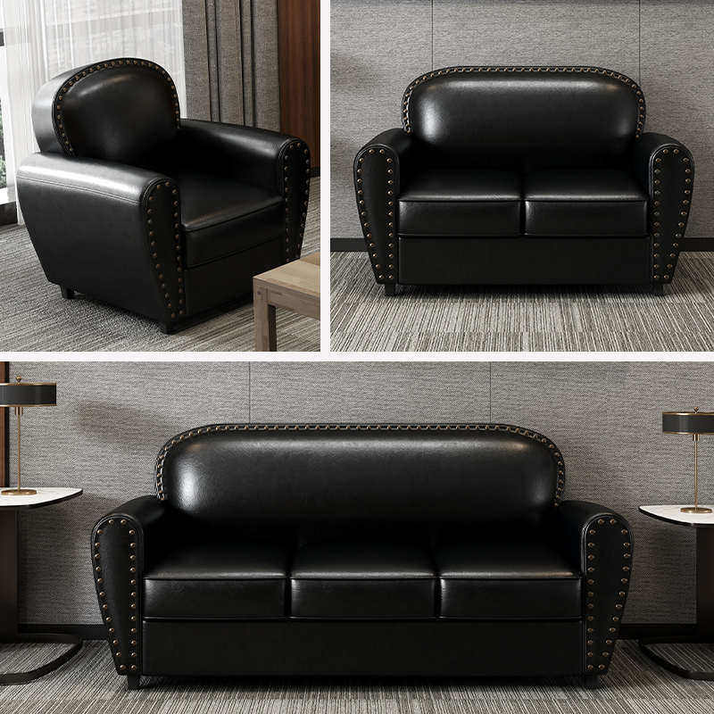 小户型办公室商用沙发休闲黑色单双人三人直排休息区接待会客组合,商业/办公家具,商用休闲沙发,淘宝优惠券,粉丝福利购,淘宝优惠卷