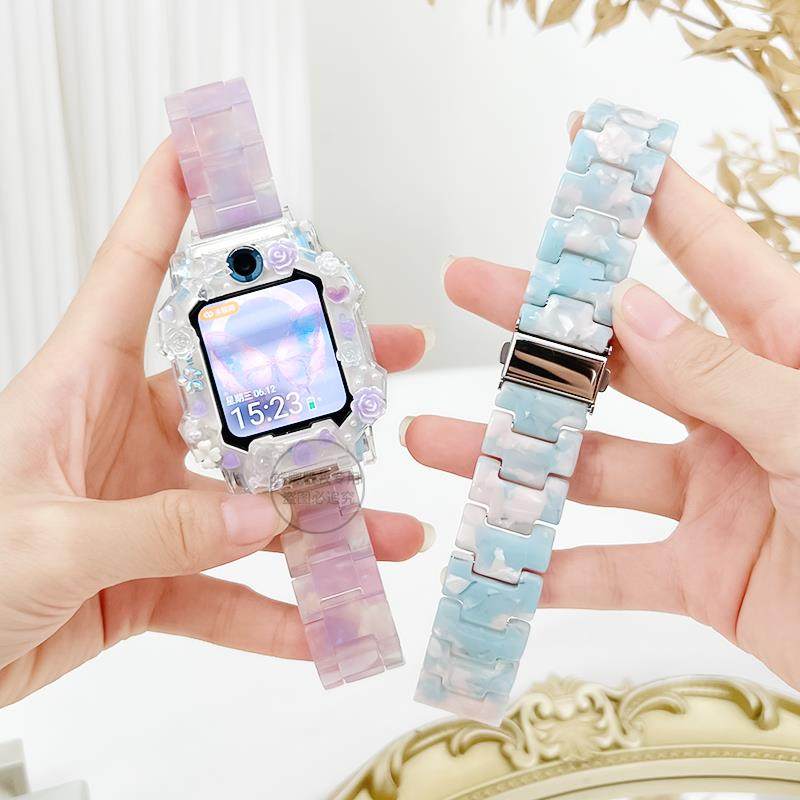 适用小天才电话手表N3表带Z10儿童z9/z8aD2A/D3S卡通保护壳套表链