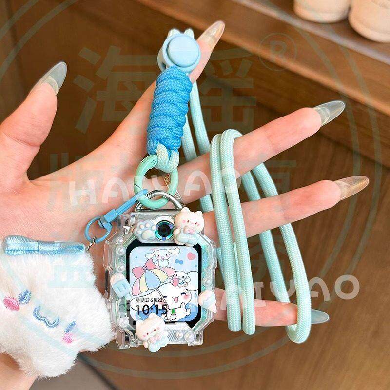 适用小天才电话手表挂绳Z10Z9表带z6proD3SU3N3D2A卡通挂脖保护套