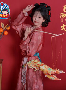 马年新春国潮虾灯礼盒手工儿童diy材料包益智节庆儿时童趣玩EC61