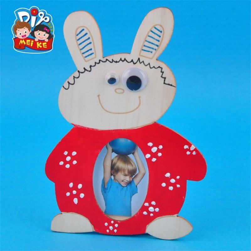 母亲节白坯木质小兔子相框手工DIY儿童创意礼物2025EC45,玩具/童车/益智/积木/模型,早教教具/早教套装,淘宝优惠券,粉丝福利购,淘宝优惠卷