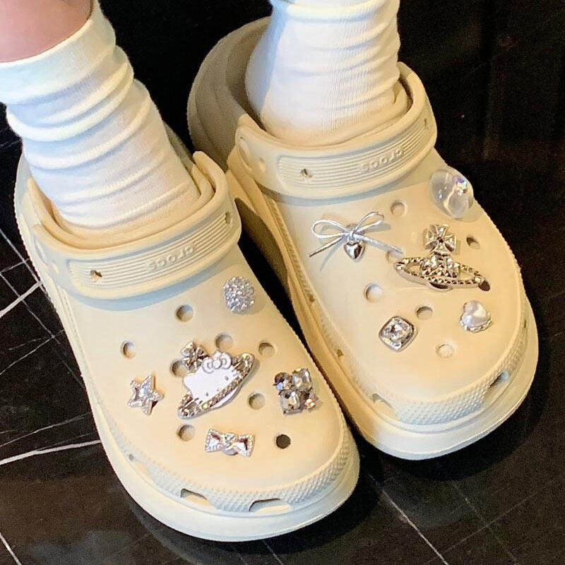 洞洞鞋配饰鞋花高级感鞋扣crocs配件装饰扣土星猫咪