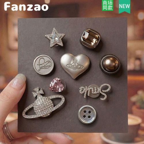 智必星金属粉钻Crocs鞋扣