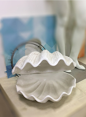 玻璃钢仿真贝壳 橱窗陈列美陈装饰道具 海螺装饰道具 厂家定制