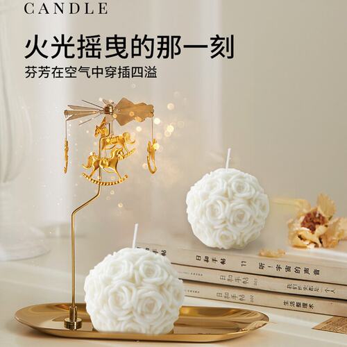 香薰蜡烛玫瑰铃兰郁金香婚礼礼物