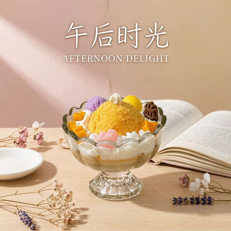 夏日水果冰淇淋香薰蜡烛生日礼物