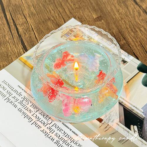 泡泡鱼缸香薰蜡烛生日礼物送她