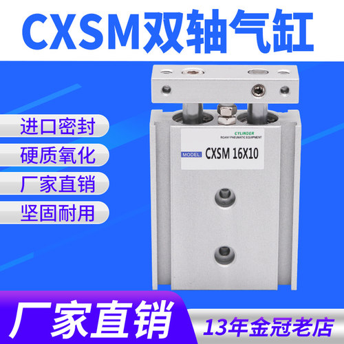 小型气动TR双杆气缸CXSM