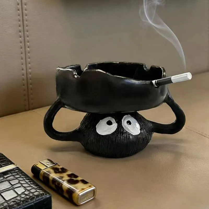 宫崎骏动漫小煤球烟灰缸家用客厅