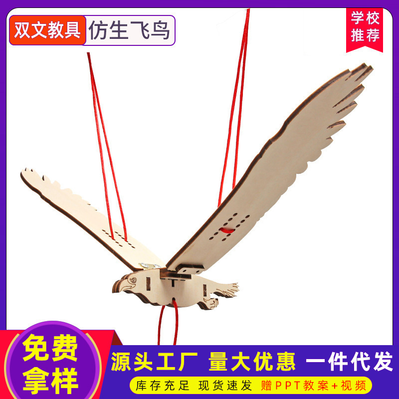 儿童手工益智科技小制作DIY仿生飞鸟 STEM趣味发明实验材料包