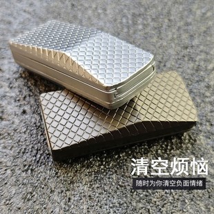 赛博皮卡金属合金机械叮叮推牌EDC密集棘轮手感指尖陀螺解压玩具