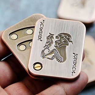 大小王 啪啪币EDC金属推牌指尖玩具减压玩具侧推推牌PPB