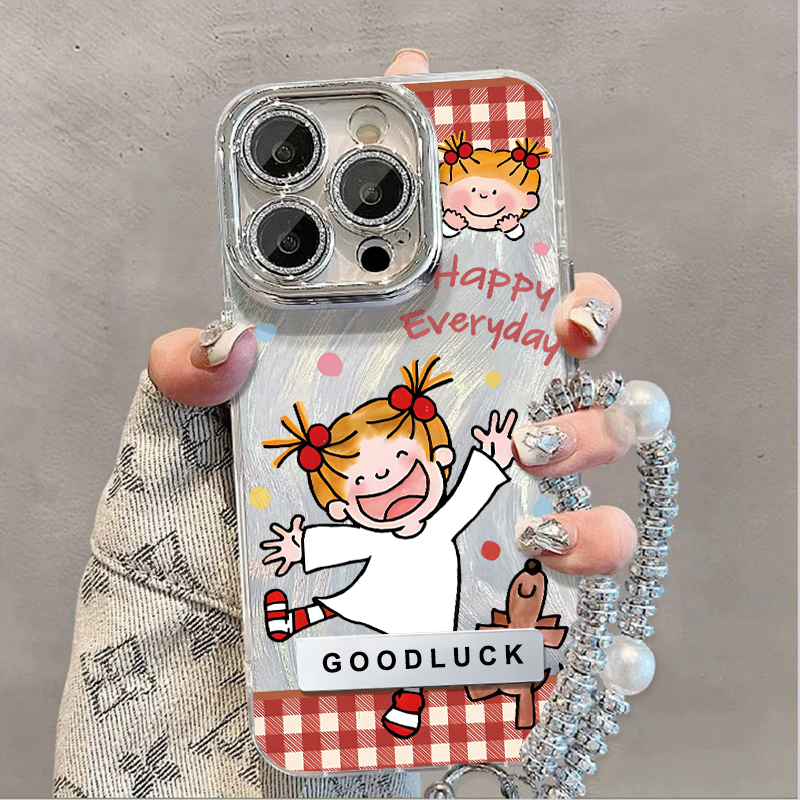 胜壳苹果手机壳羽纱纹coco酱卡通