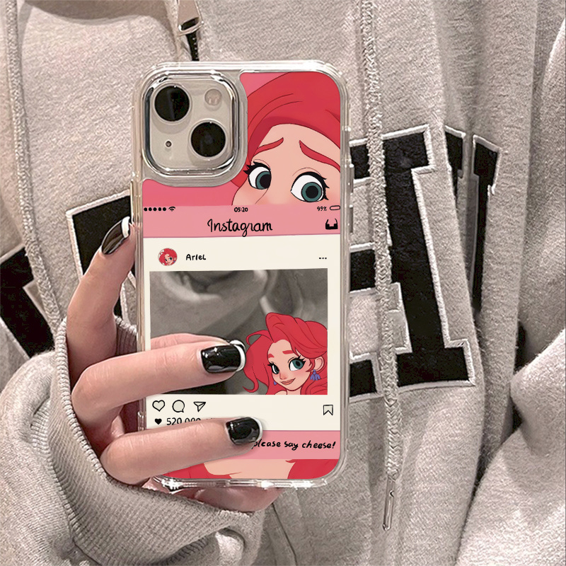 胜壳苹果手机壳镜面卡通公主