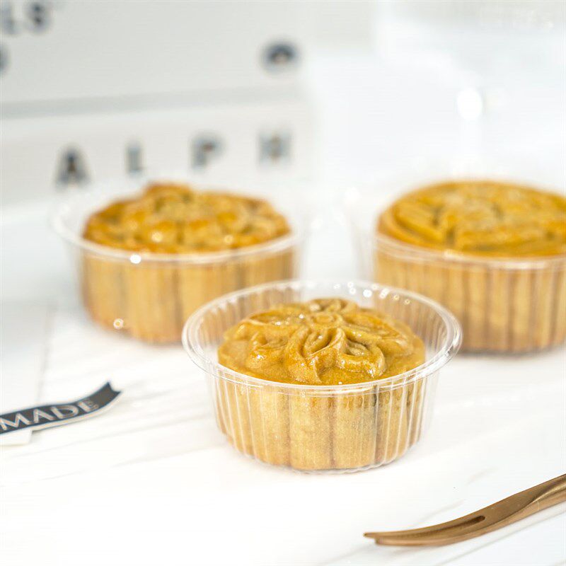 圆形月饼托透明塑料托底托蛋黄酥包装盒月饼袋内托底托吸塑盒家用