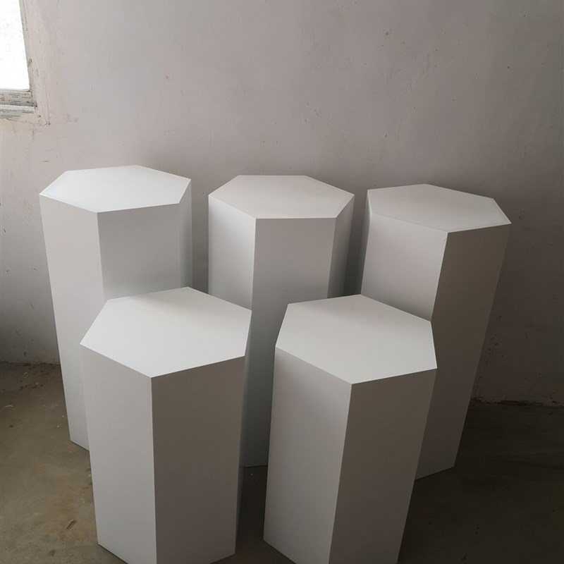 六边形方形烤漆展示台会展陈列展柜模特台净水器智能锁无人机展台