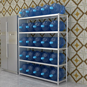 不锈钢厨房置物架落地多层收纳架家用省空间储物货架柜微波炉架子