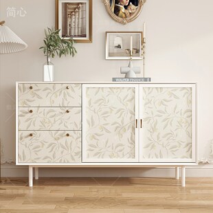 法式 饰柜子贴画布置房间家具翻新贴纸斗柜改造自粘壁纸防水 清新装