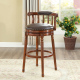 美式 客厅靠背吧椅休闲桌椅组合 实木吧台椅高脚凳欧式