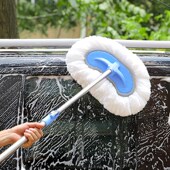 洗车拖把不伤车专用软毛伸缩刷车牛头刷子汽车擦车用清洁工具套装