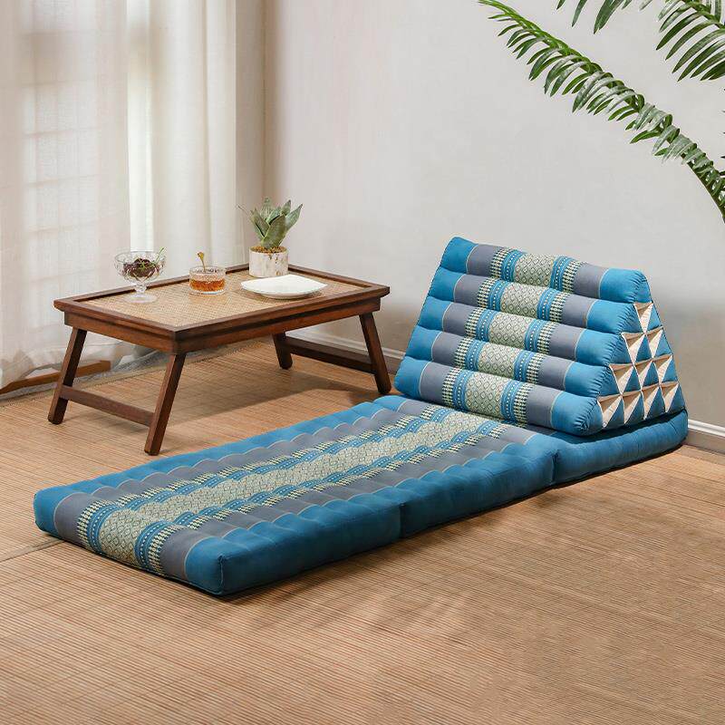 泰吉利东南亚风格布艺三角靠枕床头大靠背飘窗榻榻米沙发护腰靠垫