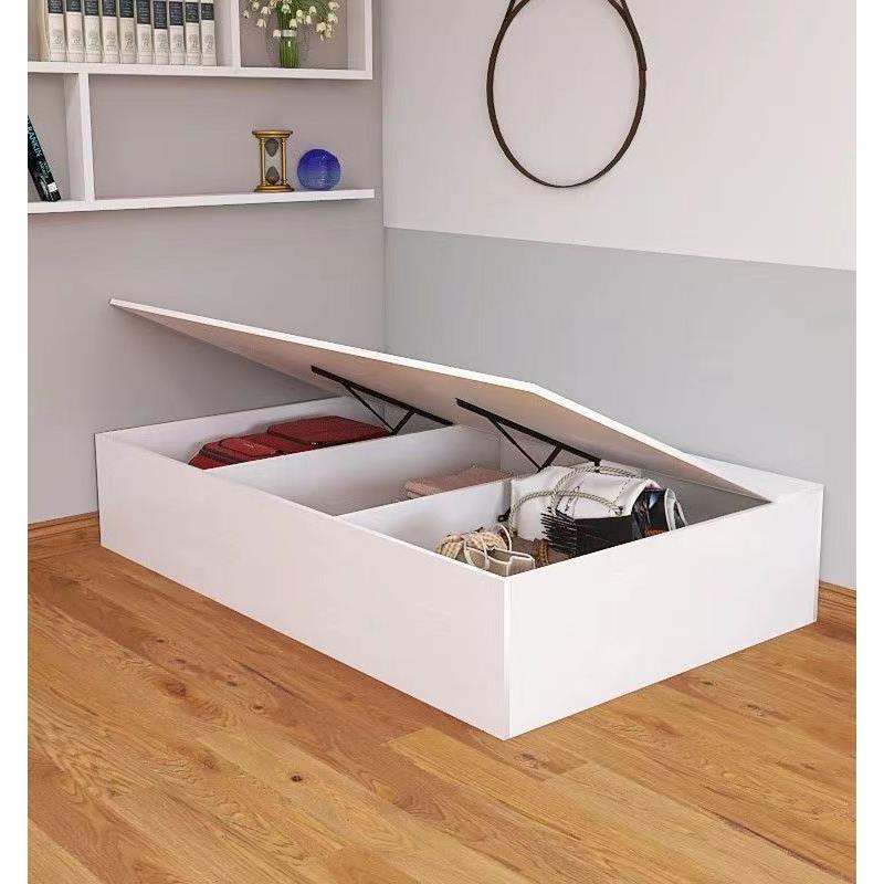 侧翻储物床一米二单人床90cm宽榻榻米收纳床箱体无床头1.2米床1米