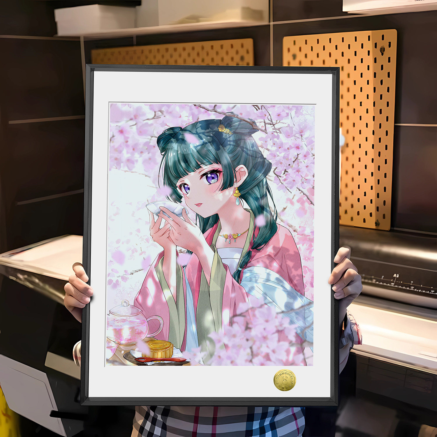 皇呱《药屋少女猫猫》 药屋少女的呢喃可爱少女猫猫周边装饰画