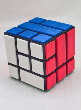 梯色Rud捆绑三阶魔方 插销版 Bandaged Cube限制旋转难度挑战