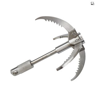 飞虎爪不锈钢折叠救生钩防滑旋转杆大号野外攀岩登山钩